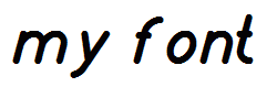 my font