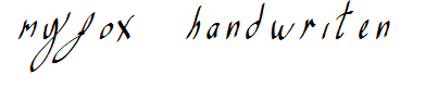 myfox handwriten