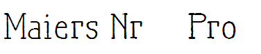 Maiers Nr.21 Pro
