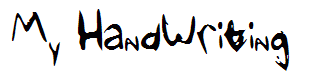 My HandWriting