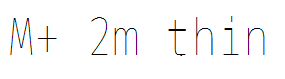 M+ 2m thin