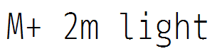 M+ 2m light
