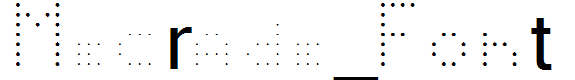 Mecrade_Font