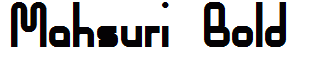 Mahsuri Bold