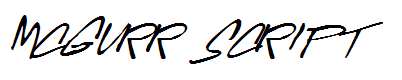 McGurr Script