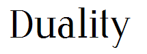 Duality