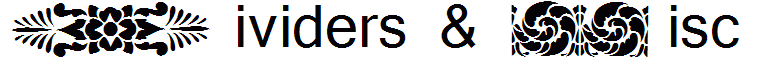 Dividers & Misc