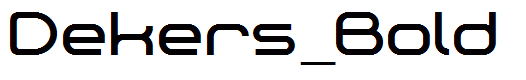 Dekers_Bold