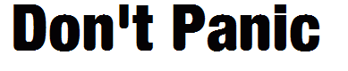 Don't Panic