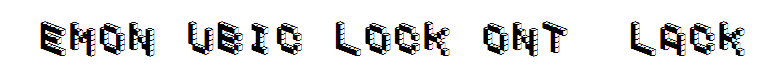 DemonCubicBlockFont Black