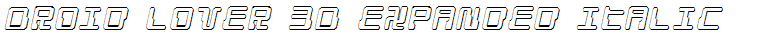 Droid Lover 3D Expanded Italic