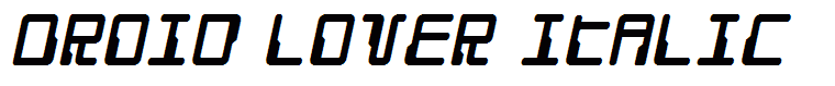 Droid Lover Italic