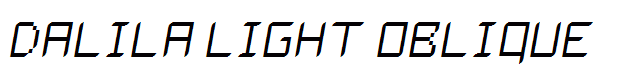 Dalila Light Oblique