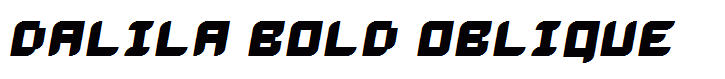 Dalila Bold Oblique