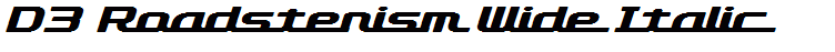 D3 Roadsterism Wide Italic