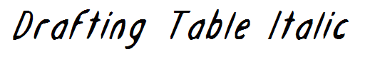 Drafting Table Italic
