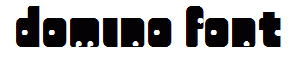 domino font