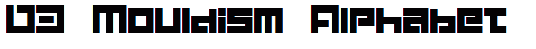 D3 Mouldism Alphabet