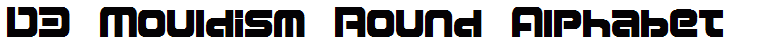 D3 Mouldism Round Alphabet