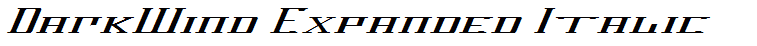 DarkWind Expanded Italic