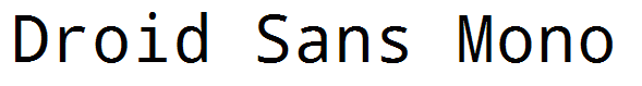 Droid Sans Mono