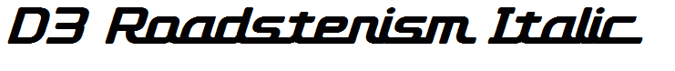 D3 Roadsterism Italic