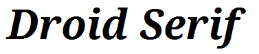 Droid Serif