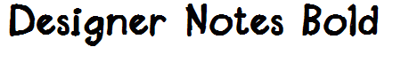 Designer Notes Bold