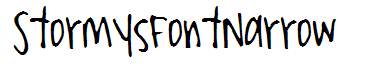 StormysFontNarrow