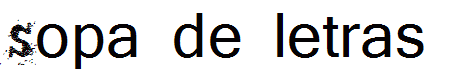 Sopa de letras