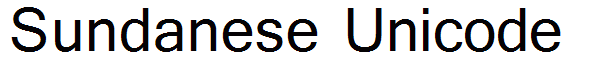 Sundanese Unicode