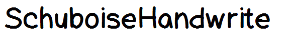 SchuboiseHandwrite
