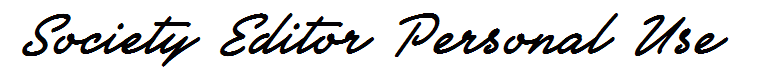 Society Editor Personal Use
