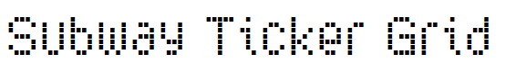Subway Ticker Grid
