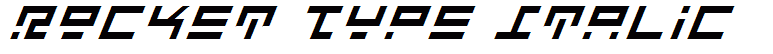 Rocket Type Italic