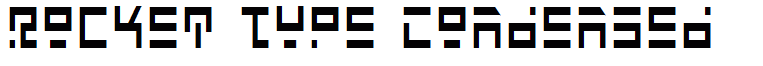 Rocket Type Condensed