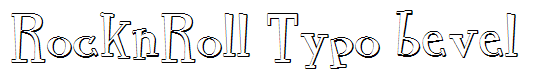 RocknRoll Typo bevel