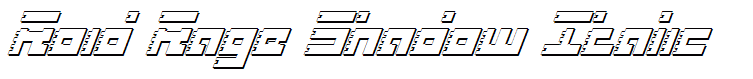 Roid Rage Shadow Italic