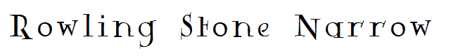 Rowling Stone Narrow