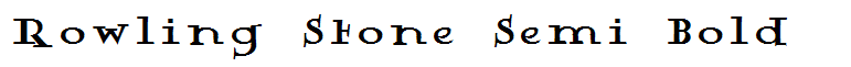 Rowling Stone Semi Bold
