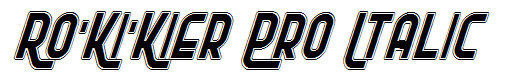 Ro'Ki'Kier Pro Italic