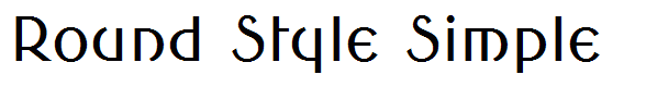 Round Style Simple