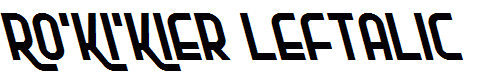 Ro'Ki'Kier Leftalic
