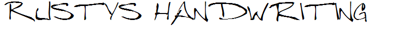 Rustys Handwriting