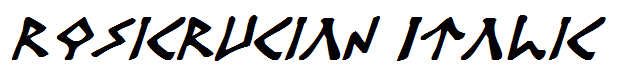 Rosicrucian Italic