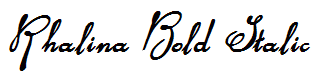Rhalina Bold Italic