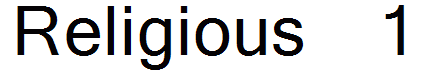 Religious  1