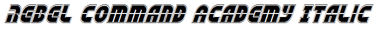Rebel Command Academy Italic