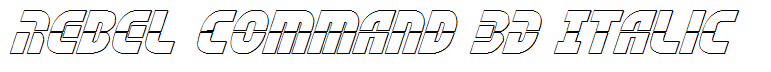 Rebel Command 3D Italic