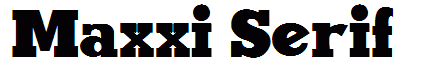 Maxxi Serif